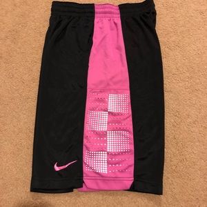 Nike ELITE Basketball Shorts Black/Pink Sz M